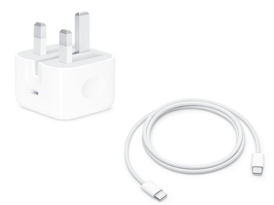 Apple 60W USB-C Cable (1m) & 20W Power Adapter Bundle